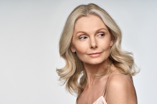 Portrait,Of,Adult,50,Years,Old,Model,Woman,Isolated,On