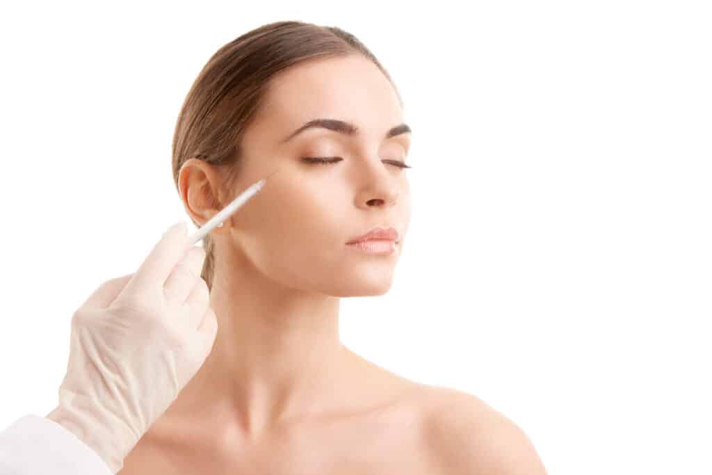A woman getting a BOTOX Cosmetic injection in Allen, TX